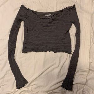Free people off the shoulder long sleeved top